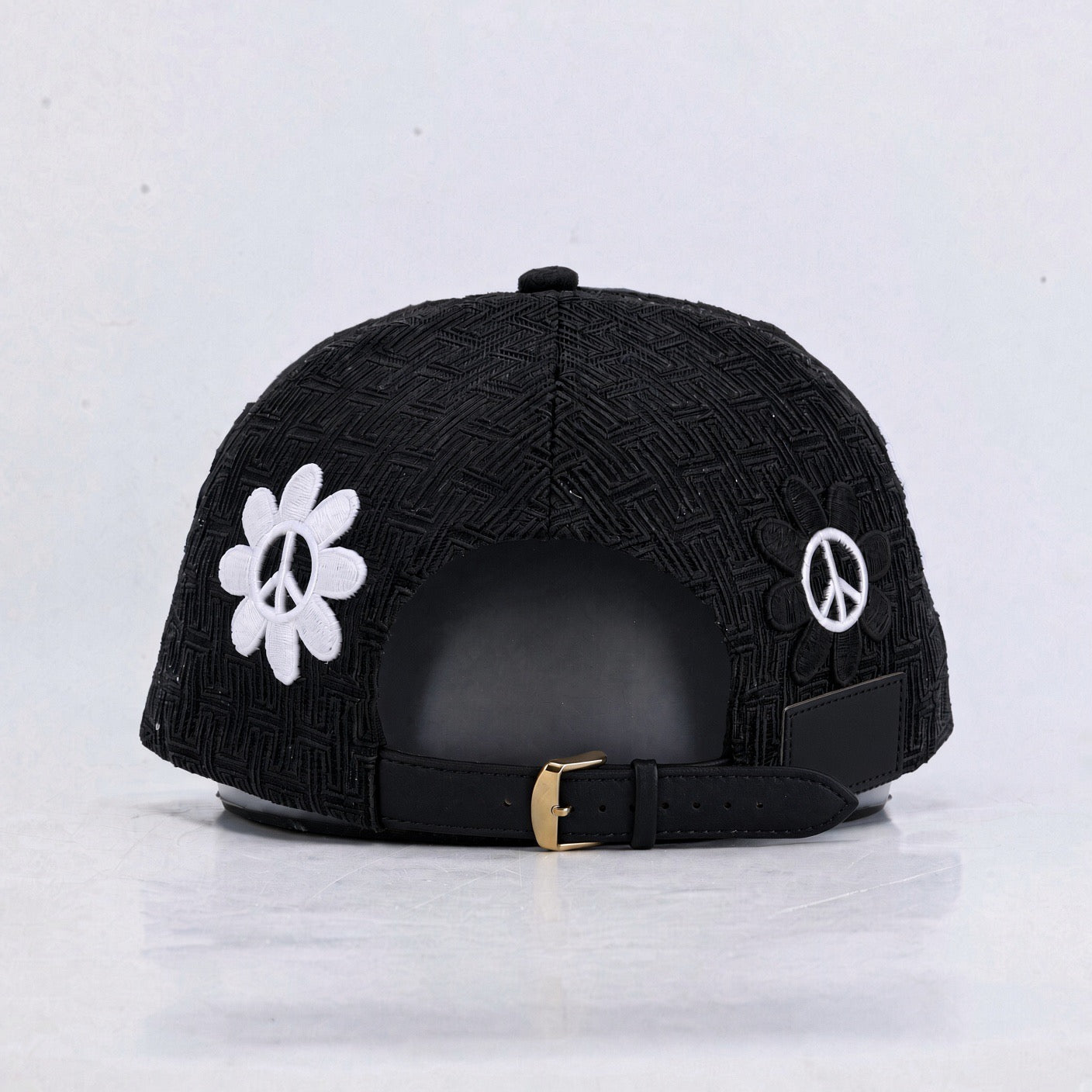 Hugh & Main Peace Flower Black Trucker Hat (PRE-ORDER)