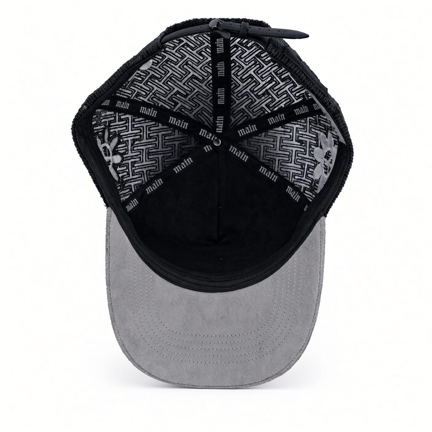 Hugh & Main Peace Flower Black Trucker Hat (PRE-ORDER)