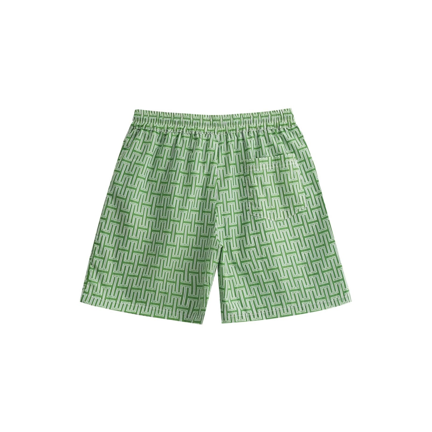 Monogram Shorts: Green - Hugh & Main