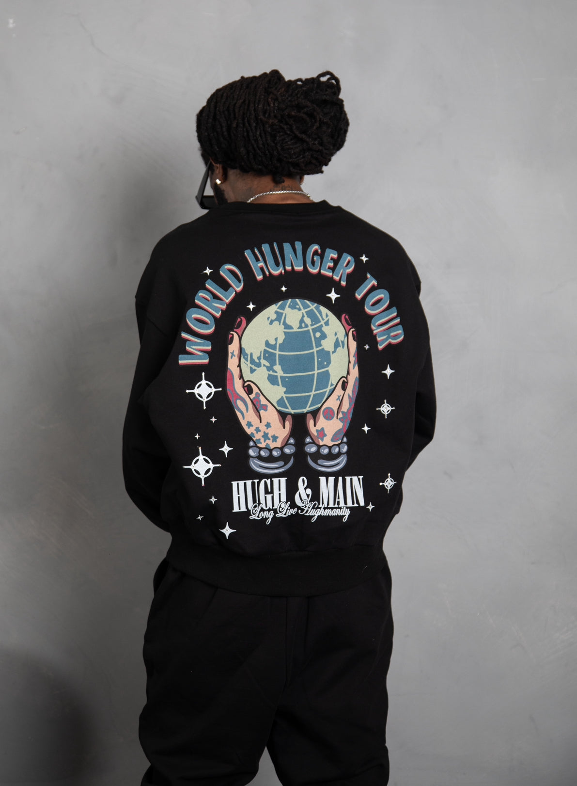 Handmade Supima Crystal Star Crewneck – Cropped Edition
