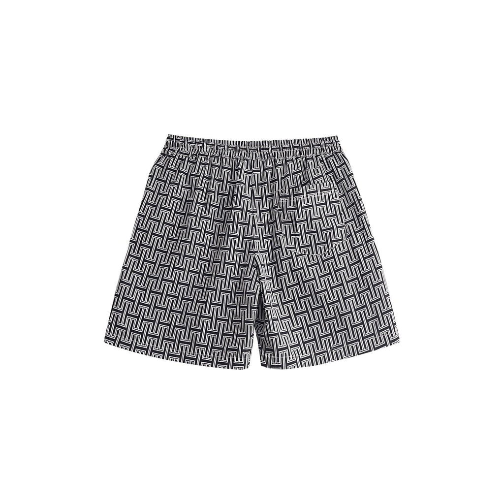 Monogram Nylon Shorts - Hugh & Main