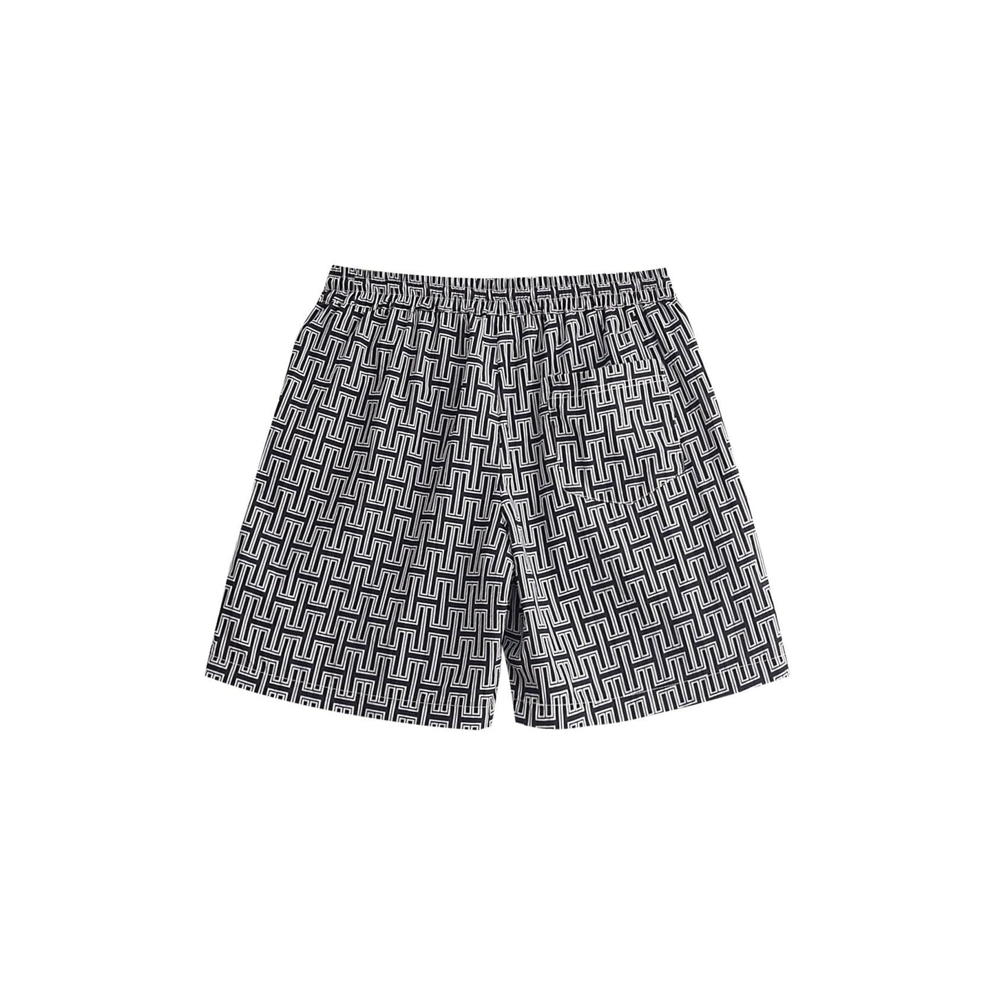 Monogram Nylon Shorts - Hugh & Main