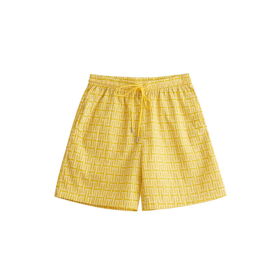 Monogram Nylon Shorts - Hugh & Main