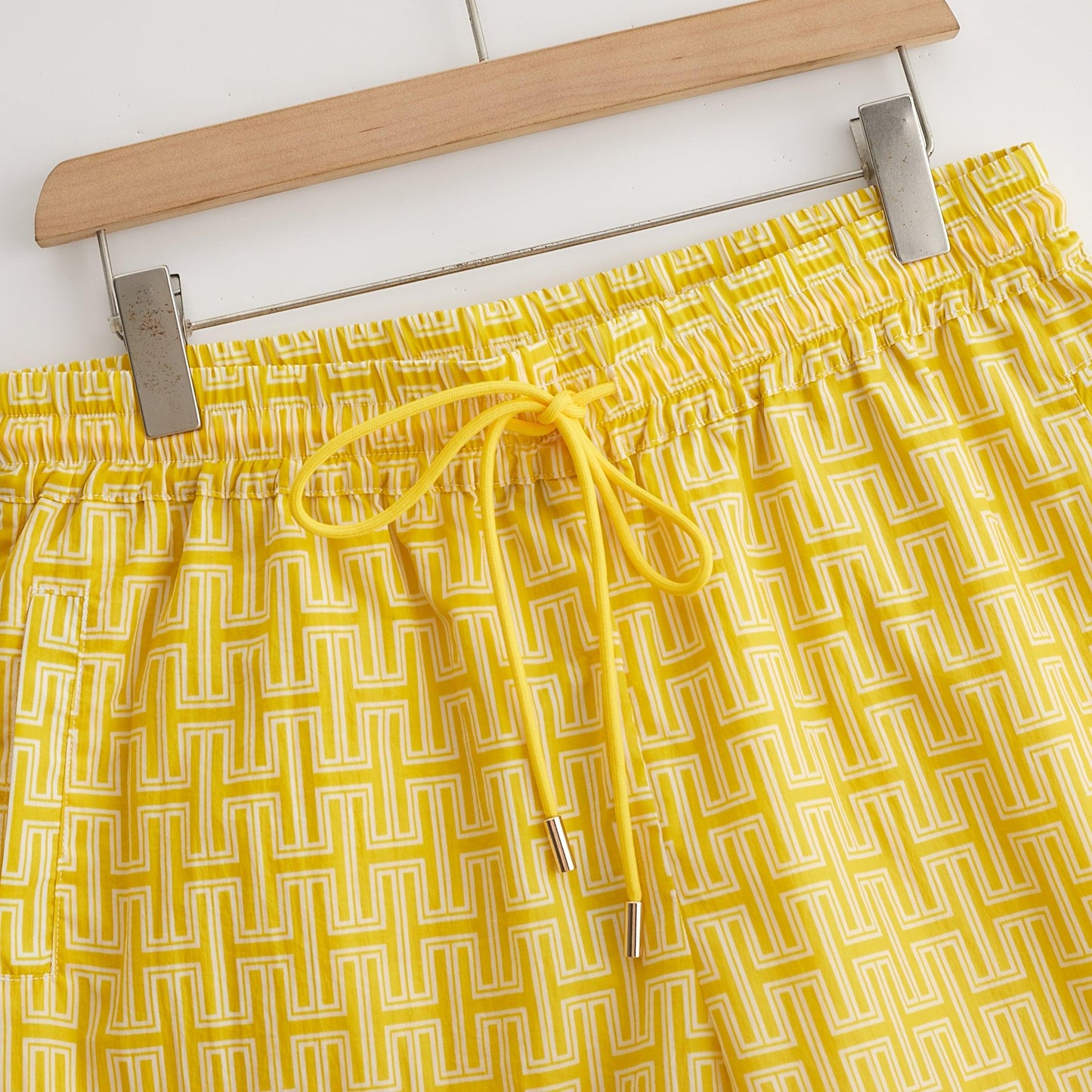 Monogram Nylon Shorts - Hugh & Main