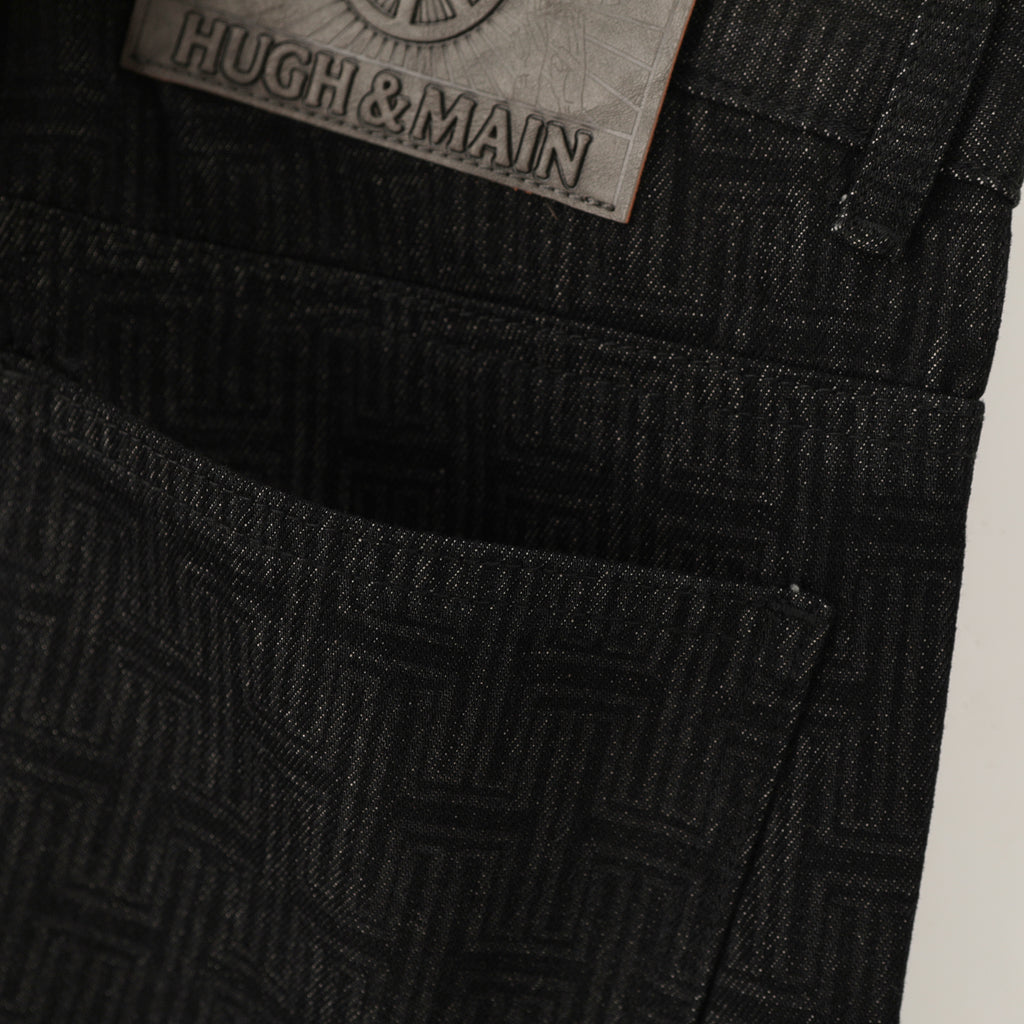 Laser Engraved Straight Jean