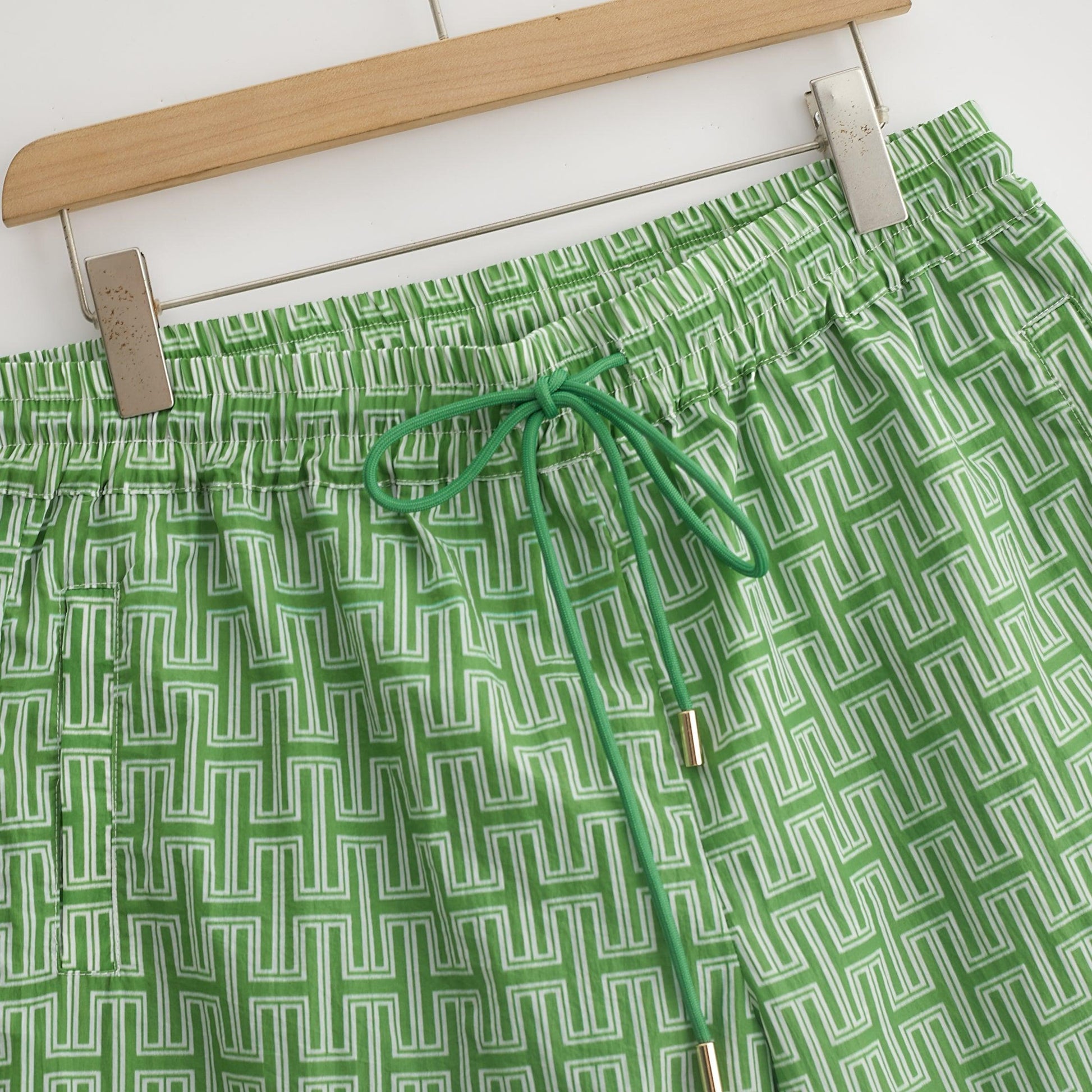 Monogram Shorts: Green - Hugh & Main