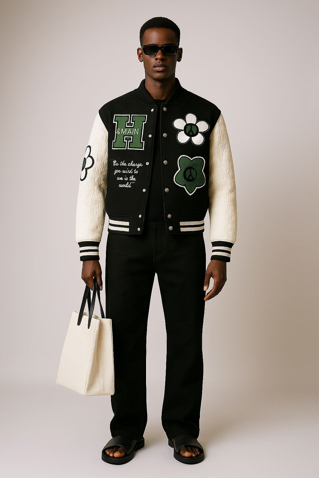 Peace + Love Varsity Jacket – Paradise Edition
