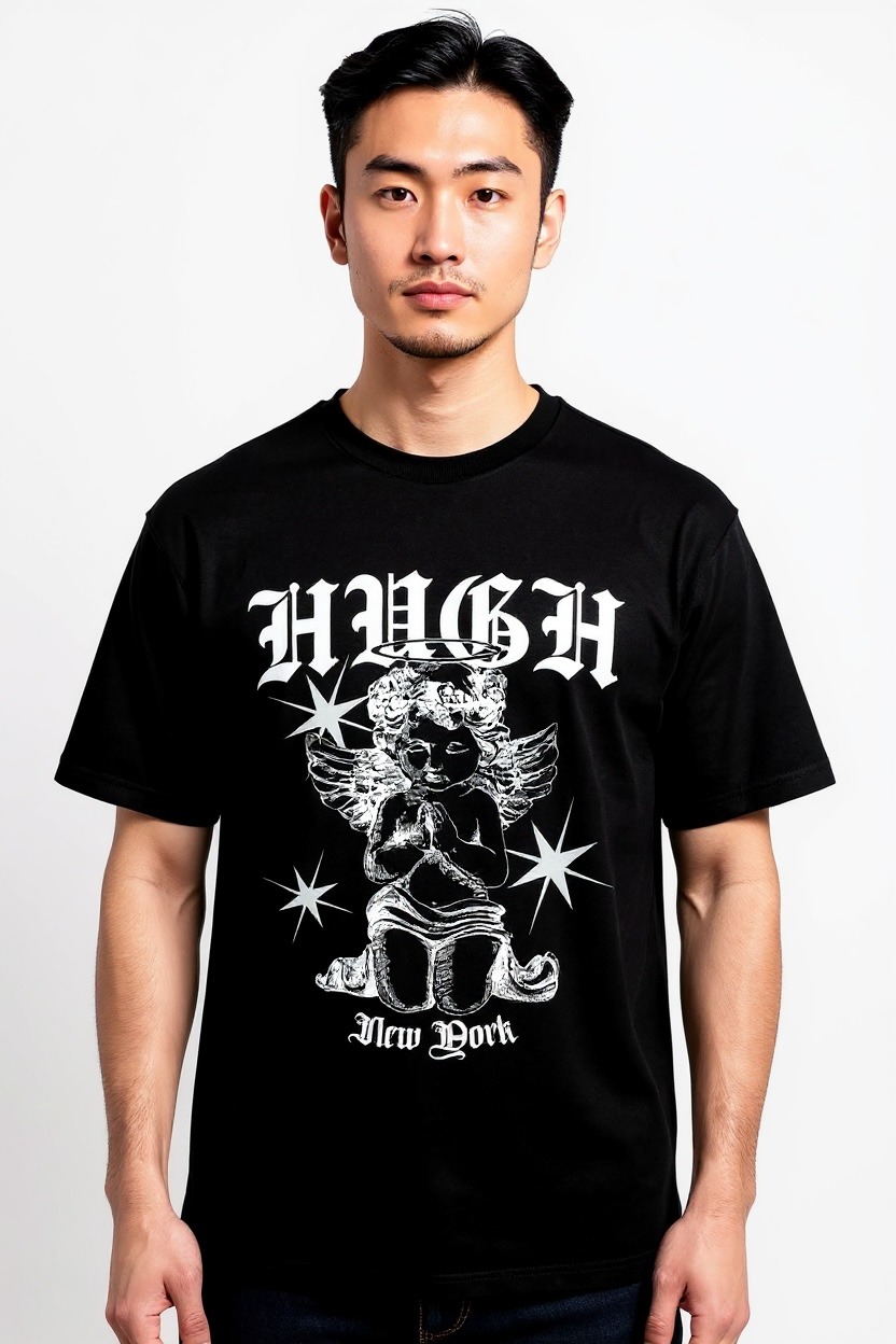 Angel Graphic Tee (Calligraphy)