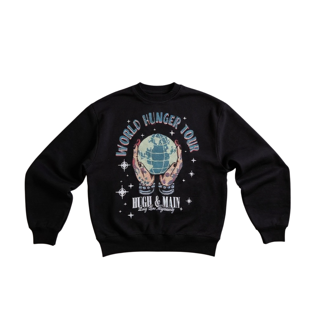 Handmade Supima Crystal Star Crewneck – Cropped Edition