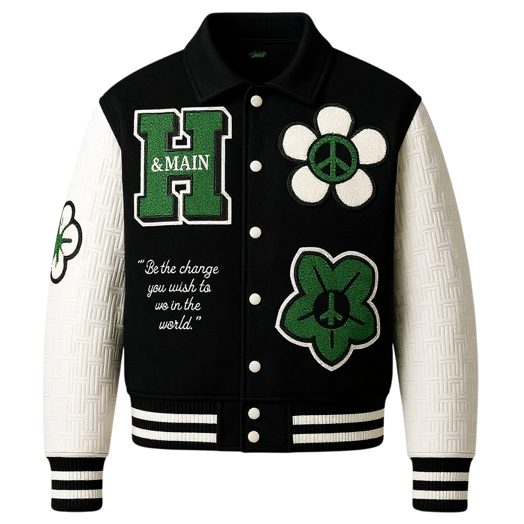 Peace + Love Varsity Jacket – Paradise Edition