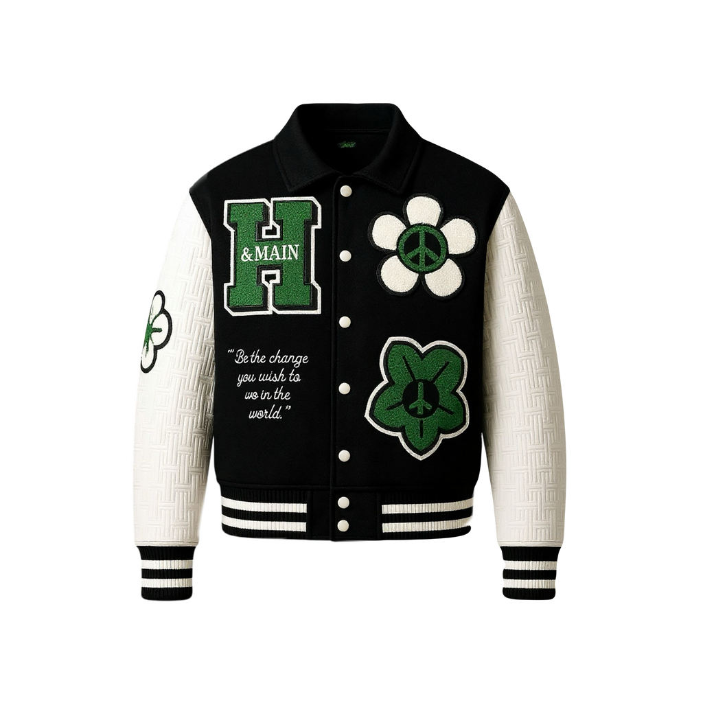 Peace + Love Varsity Jacket – Paradise Edition