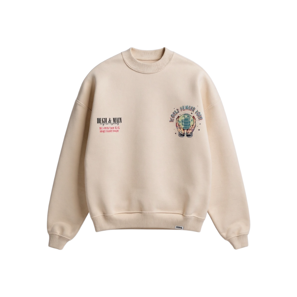 Handmade Supima Crystal Star Crewneck – Cropped Edition