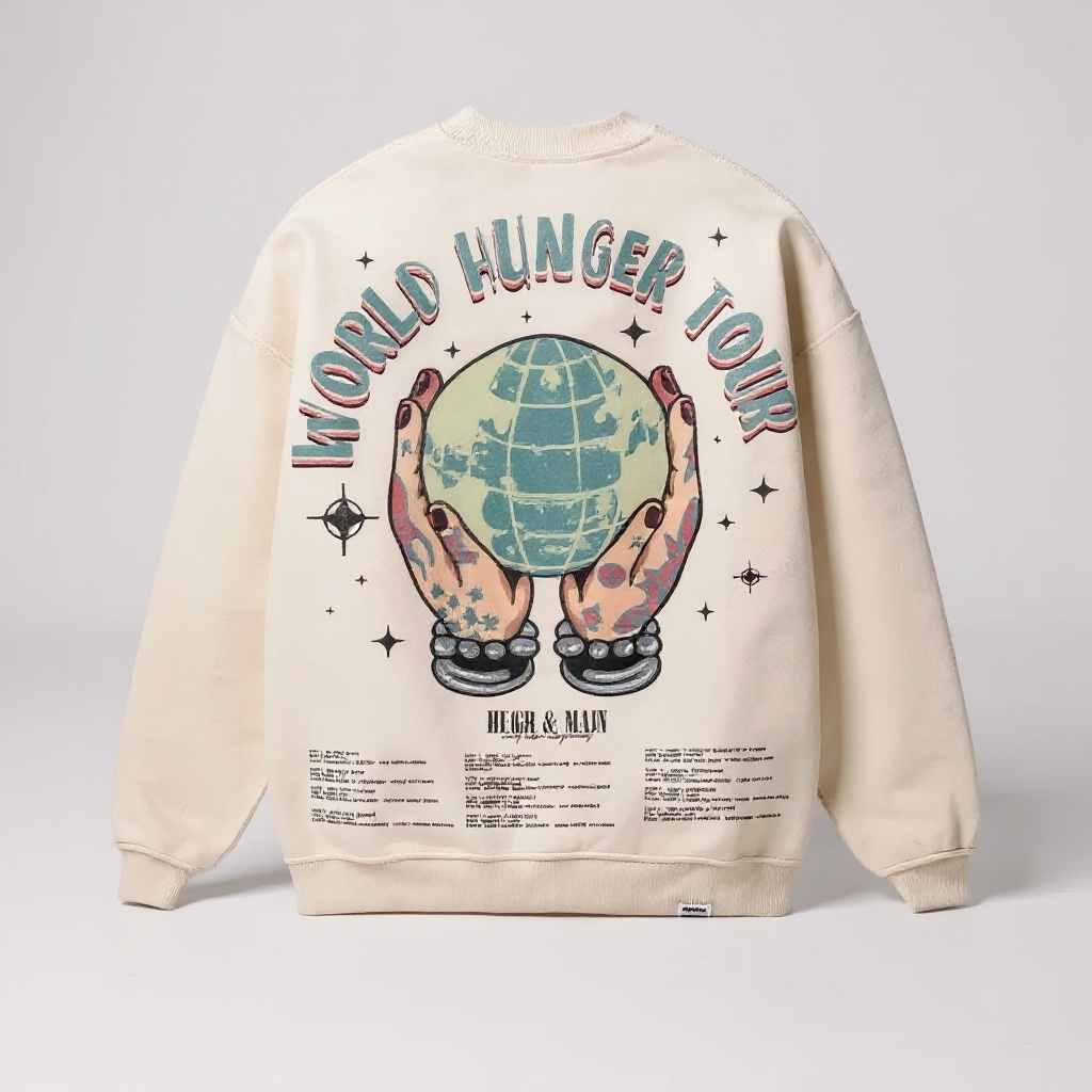 Handmade Supima Crystal Star Crewneck – Cropped Edition