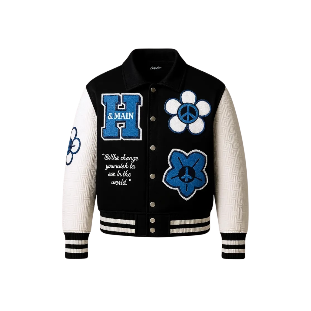 Peace + Love Varsity Jacket – Paradise Edition