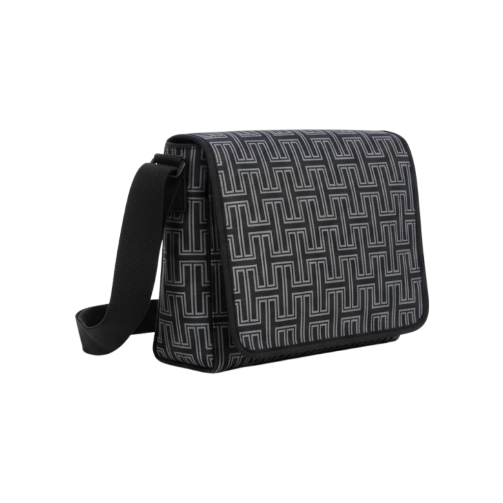 Signature Monogram Leather Messenger